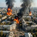 Утром российские войска атаковали областной центр: есть попадания и пожары